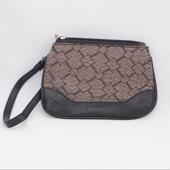 Longaberger Black Diamond-Patterned Wristlet - Picture 2 of 12